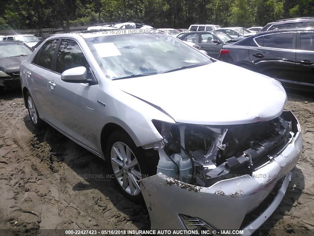 4T1BD1FK5EU106578 - 2014 TOYOTA CAMRY HYBRID/LE/XLE 银色 照片 1