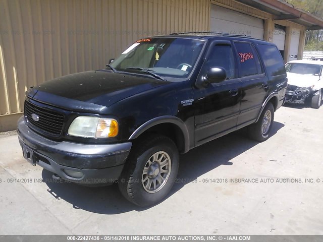 1FMRU16W42LA93583 - 2002 FORD EXPEDITION XLT 黑色 照片 2