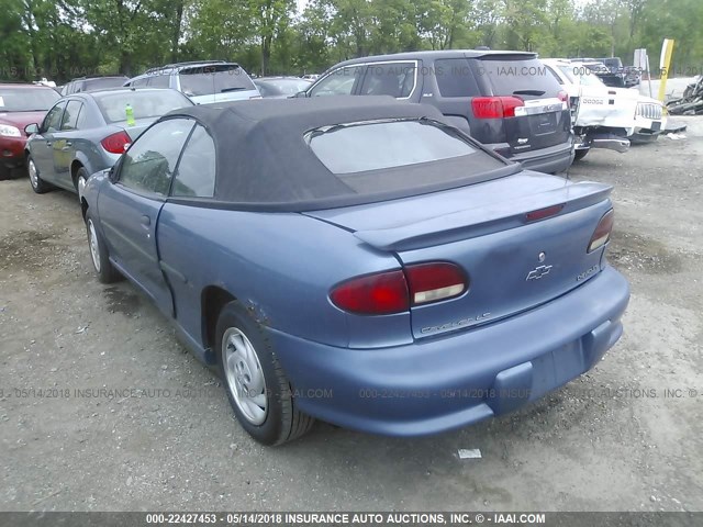 4G1JF3247VB102189 - 1997 CHEVROLET CAVALIER LS BLUE photo 3