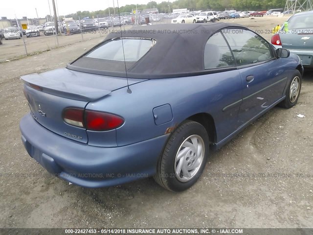 4G1JF3247VB102189 - 1997 CHEVROLET CAVALIER LS BLUE photo 4