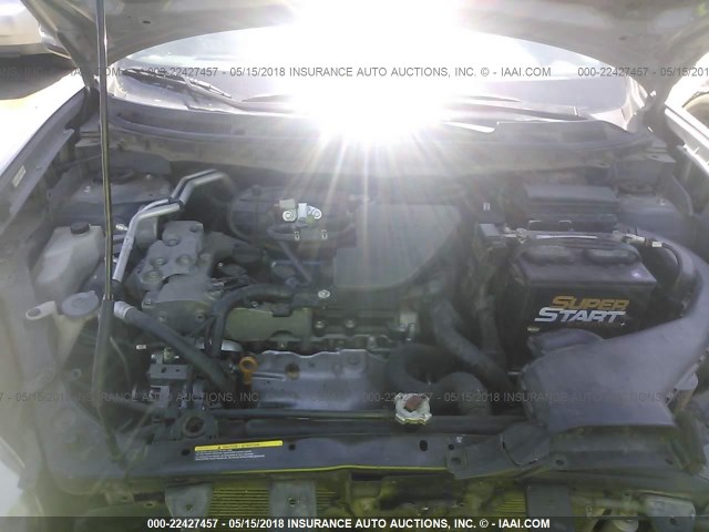 JN8AS58V98W139214 - 2008 NISSAN ROGUE S/SL SILVER photo 10