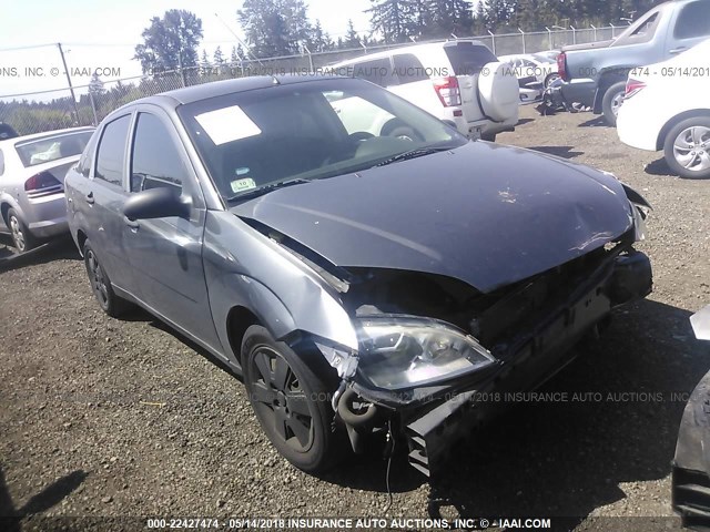 1FAFP34NX7W355610 - 2007 FORD FOCUS ZX4/S/SE/SES GRAY photo 1