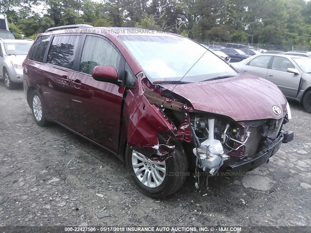 5TDYK3DC9DS369705 - 2013 TOYOTA SIENNA XLE/LIMITED RED photo 1