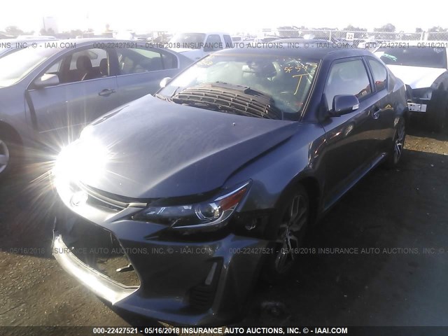 JTKJF5C72F3089689 - 2015 TOYOTA SCION TC 灰色 照片 2