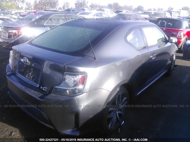 JTKJF5C72F3089689 - 2015 TOYOTA SCION TC GRAY photo 4