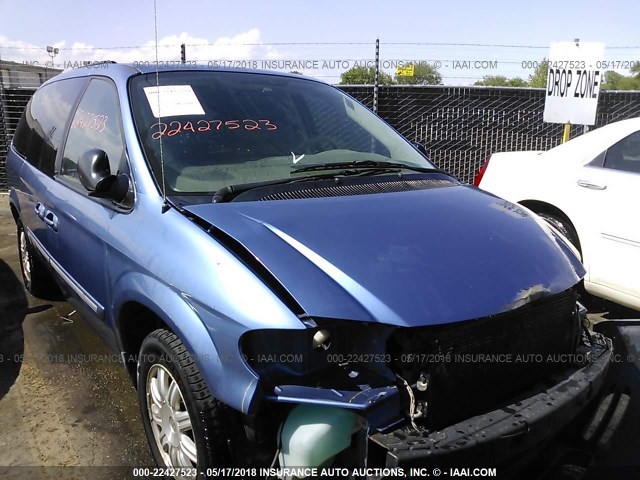 2A4GP54L07R232779 - 2007 CHRYSLER TOWN & COUNTRY TOURING BLUE photo 1