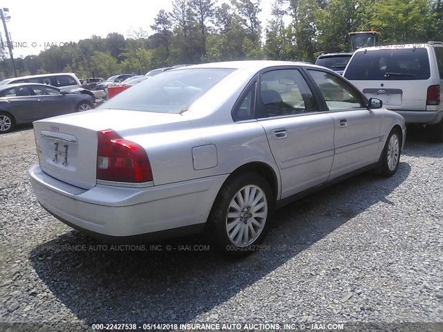 YV1TS592761426502 - 2006 VOLVO S80 2.5T SILVER photo 4