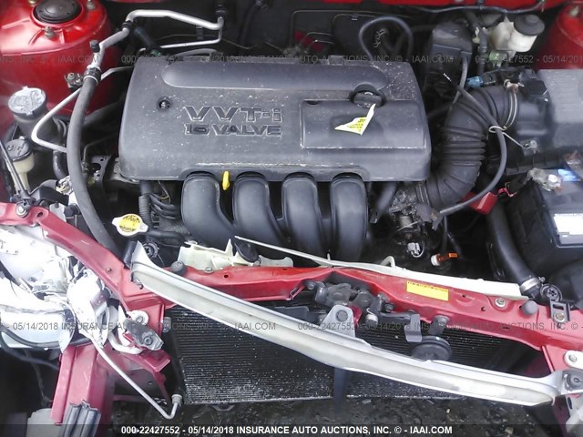 2T1BR32E64C253330 - 2004 TOYOTA COROLLA CE/LE/S RED photo 10