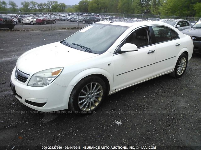 1G8ZV57728F174356 - 2008 SATURN AURA XR WHITE photo 2