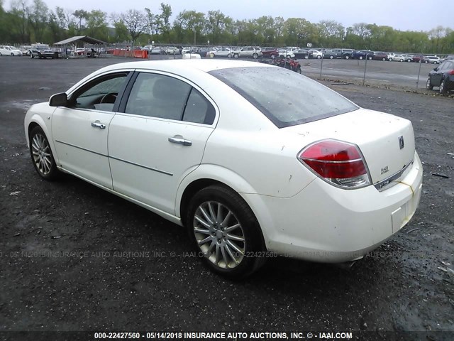 1G8ZV57728F174356 - 2008 SATURN AURA XR WHITE photo 3