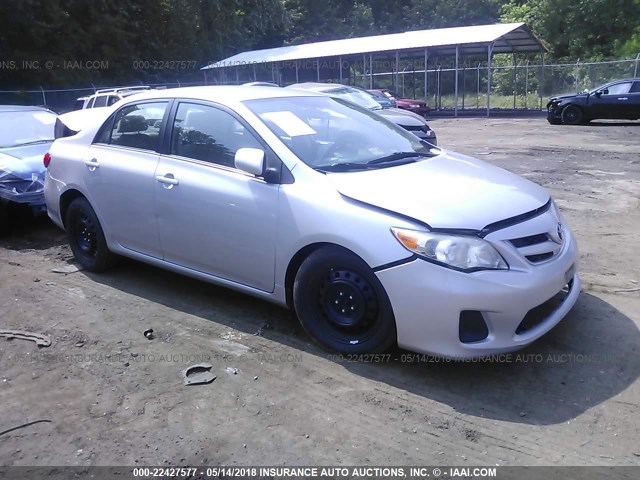 2T1BU4EE5CC783531 - 2012 TOYOTA COROLLA S/LE SILVER photo 1