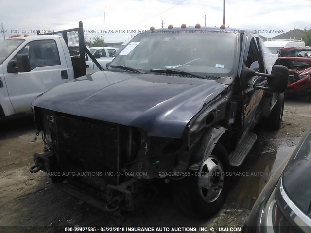 1FDWF36F61EA45434 - 2001 FORD F350 SUPER DUTY BLACK photo 2