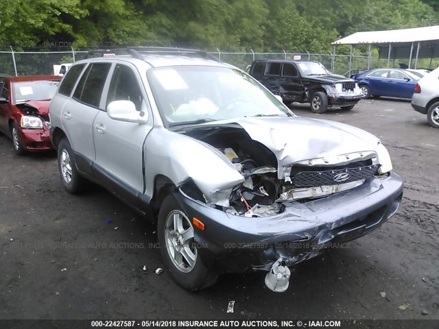 KM8SC13D84U696038 - 2004 HYUNDAI SANTA FE GLS/LX SILVER photo 1