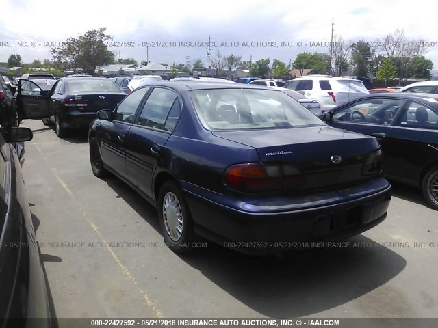 1G1ND52J8Y6351950 - 2000 CHEVROLET MALIBU BLUE photo 3