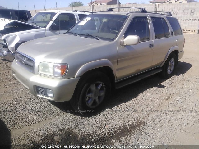 JN8AR07S4XW372471 - 1999 NISSAN PATHFINDER LE/SE/XE GOLD photo 2