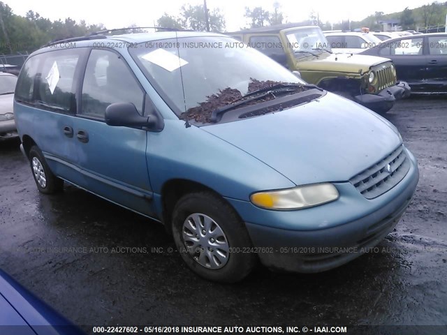 2P4FP2531WR709454 - 1998 PLYMOUTH VOYAGER BLUE photo 1