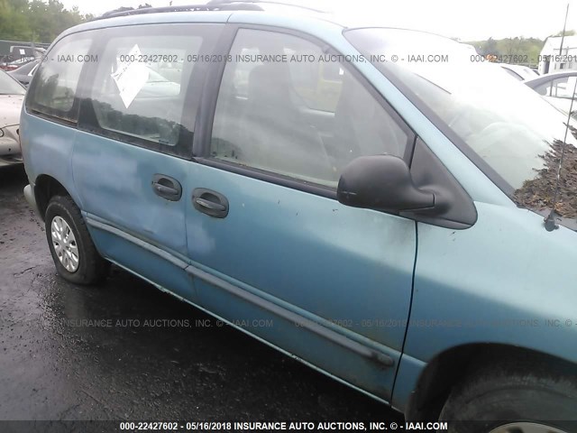 2P4FP2531WR709454 - 1998 PLYMOUTH VOYAGER BLUE photo 6