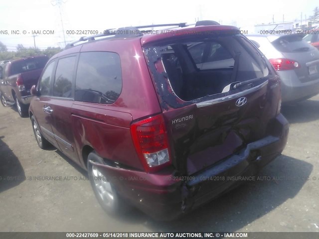 KNDMC233586050962 - 2008 HYUNDAI ENTOURAGE GLS/SE/LIMITED RED photo 3