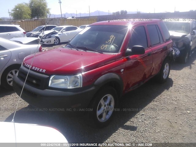 SALNM22252A212371 - 2002 LAND ROVER FREELANDER S RED photo 2