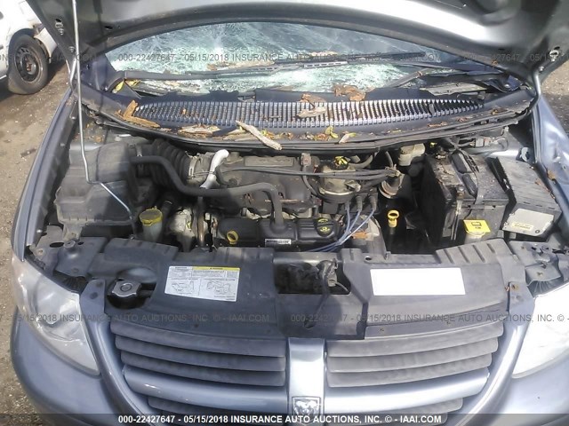 2D4GP44L37R187047 - 2007 DODGE GRAND CARAVAN SXT GRAY photo 10