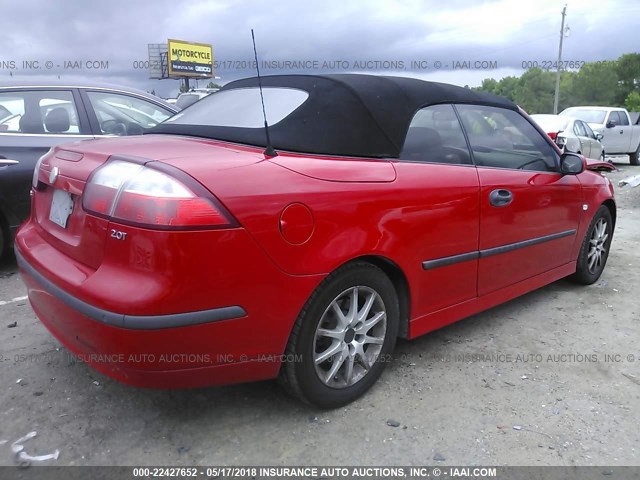 YS3FD79Y146009236 - 2004 SAAB 9-3 ARC RED photo 4