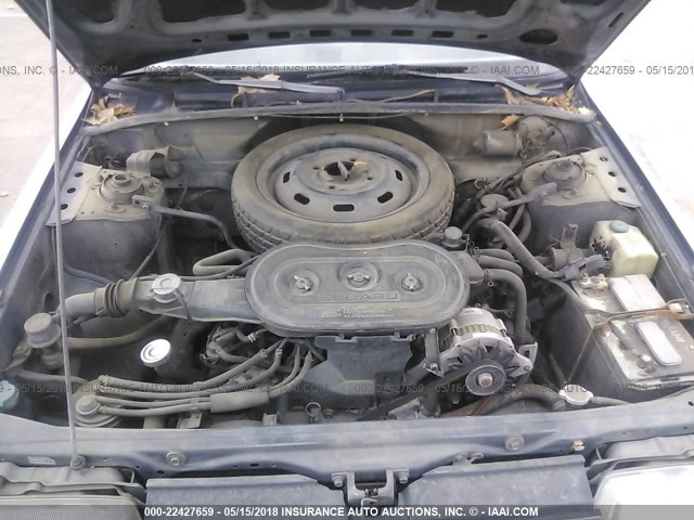 JF2AN53B7GE420739 - 1986 SUBARU GL 4WD GRAY photo 10