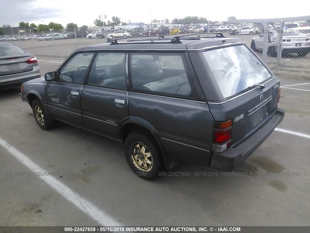 JF2AN53B7GE420739 - 1986 SUBARU GL 4WD GRAY photo 3