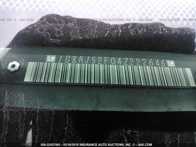 1G8AJ52F04Z222646 - 2004 SATURN ION LEVEL 2 灰色 照片 9