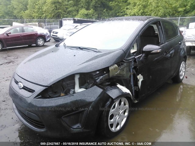 3FADP4EJ4DM131706 - 2013 FORD FIESTA SE BLACK photo 6