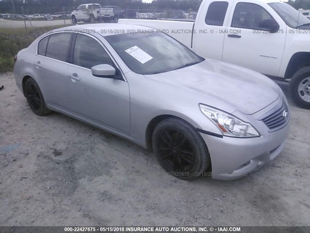 JN1CV6AP0AM401977 - 2010 INFINITI G37 SPORT SILVER photo 1