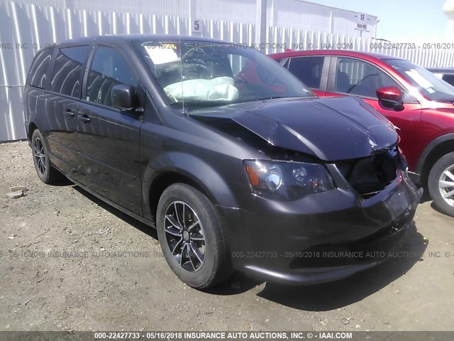 2C4RDGBG9HR601701 - 2017 DODGE GRAND CARAVAN SE BLACK photo 1