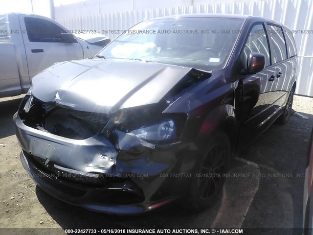 2C4RDGBG9HR601701 - 2017 DODGE GRAND CARAVAN SE BLACK photo 2