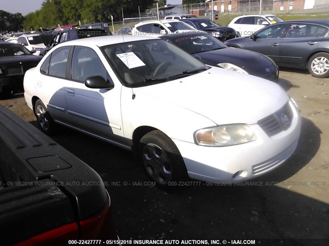 3N1CB51D26L463374 - 2006 NISSAN SENTRA 1.8/1.8S WHITE photo 1