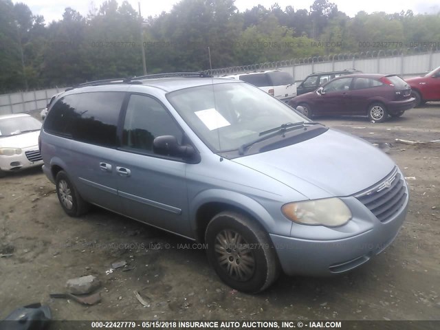 2C4GP44R95R237075 - 2005 CHRYSLER TOWN & COUNTRY LX Light Blue photo 1