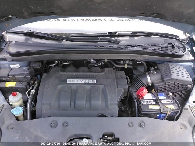 5FNRL38687B050536 - 2007 HONDA ODYSSEY EXL ტალღისფერი ფოტო 10
