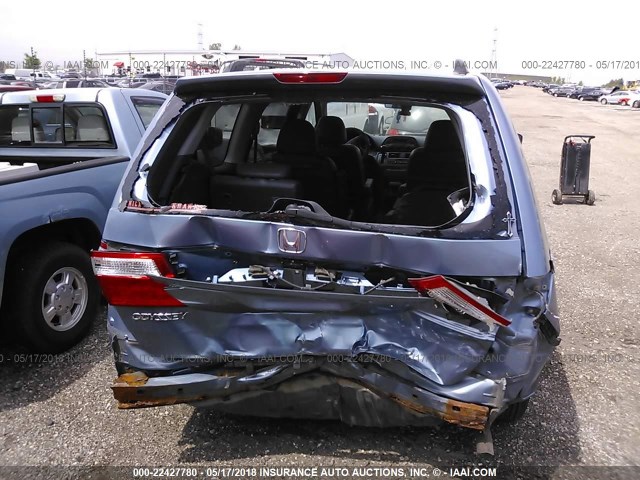 5FNRL38687B050536 - 2007 HONDA ODYSSEY EXL ტალღისფერი ფოტო 6