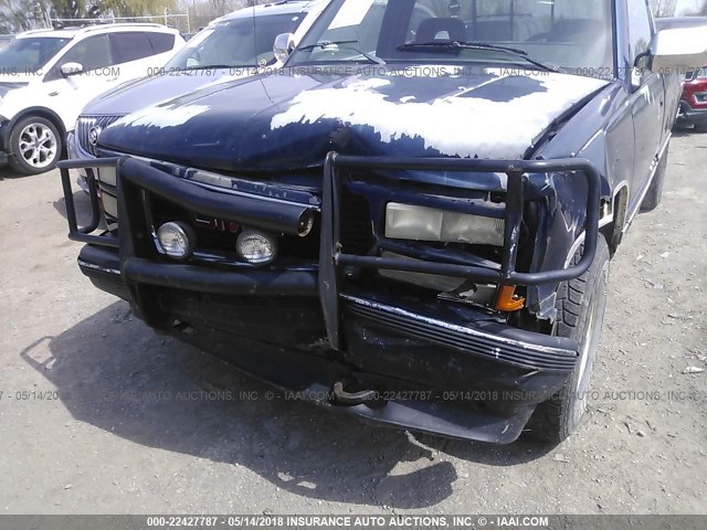 1GTEK14K0RE520815 - 1994 GMC SIERRA K1500 Dark Blue photo 6