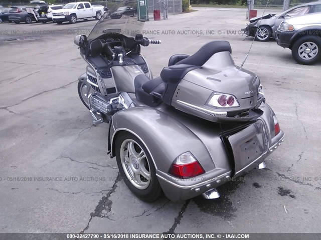 1HFSC47H38A711531 - 2008 HONDA GL1800 GRAY photo 3