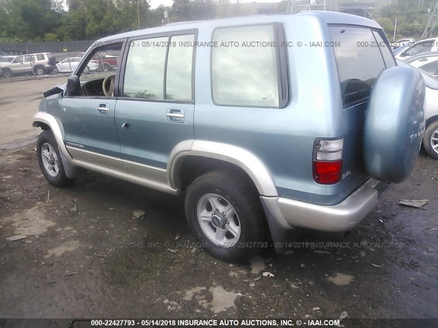 JACDJ58X927J08574 - 2002 ISUZU TROOPER S/LS/LIMITED BLUE photo 3