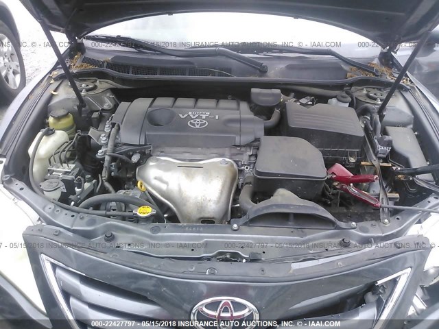 4T1BF3EK3AU040646 - 2010 TOYOTA CAMRY SE/LE/XLE GRAY photo 10