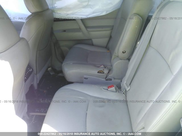 5TDZK3EH0CS056992 - 2012 TOYOTA HIGHLANDER SE SILVER photo 8