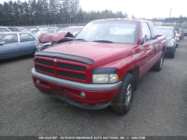 3B7HC13ZXVG827758 - 1997 DODGE RAM 1500 RED photo 2