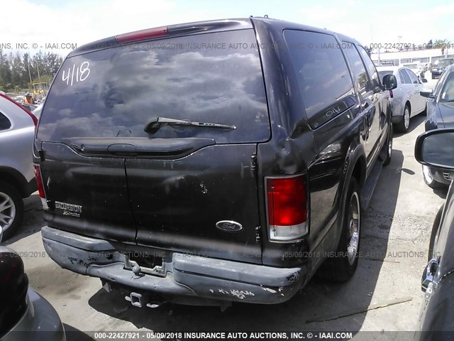1FMNU42S6YEA53442 - 2000 FORD EXCURSION LIMITED BLACK photo 4