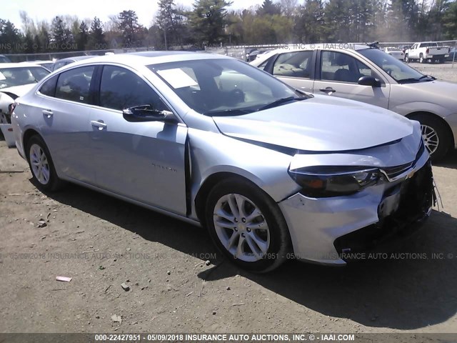 1G1ZD5ST3JF127977 - 2018 CHEVROLET MALIBU LT Light Blue photo 1