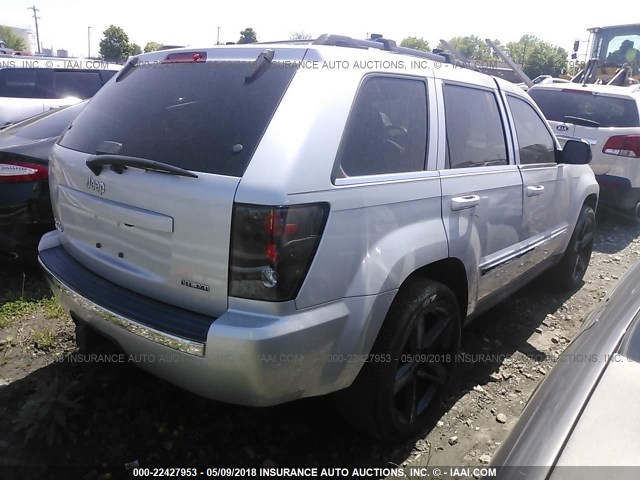 1J8HR58267C521883 - 2007 JEEP GRAND CHEROKEE LIMITED SILVER photo 4