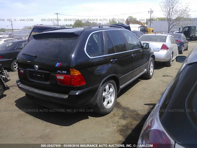 5UXFB33593LH50501 - 2003 BMW X5 4.4I BLACK photo 4