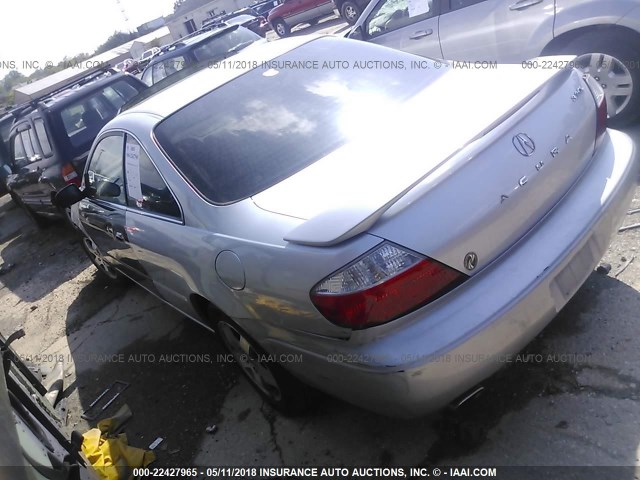 19UYA42493A000179 - 2003 ACURA 3.2CL SILVER photo 3