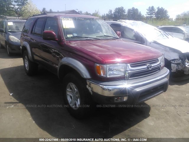 JT3HN86R619049326 - 2001 TOYOTA 4RUNNER SR5 RED photo 1