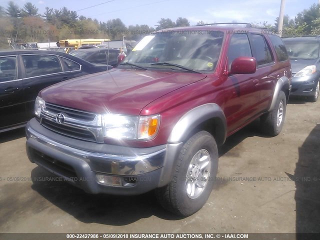 JT3HN86R619049326 - 2001 TOYOTA 4RUNNER SR5 RED photo 2