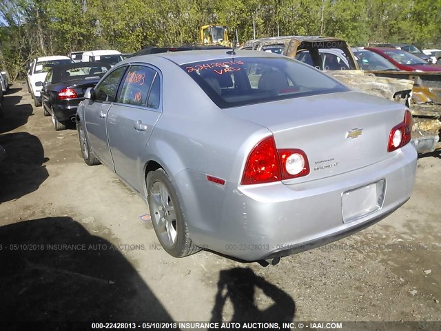 1G1ZC5EB2AF108133 - 2010 CHEVROLET MALIBU 1LT 银色 照片 3